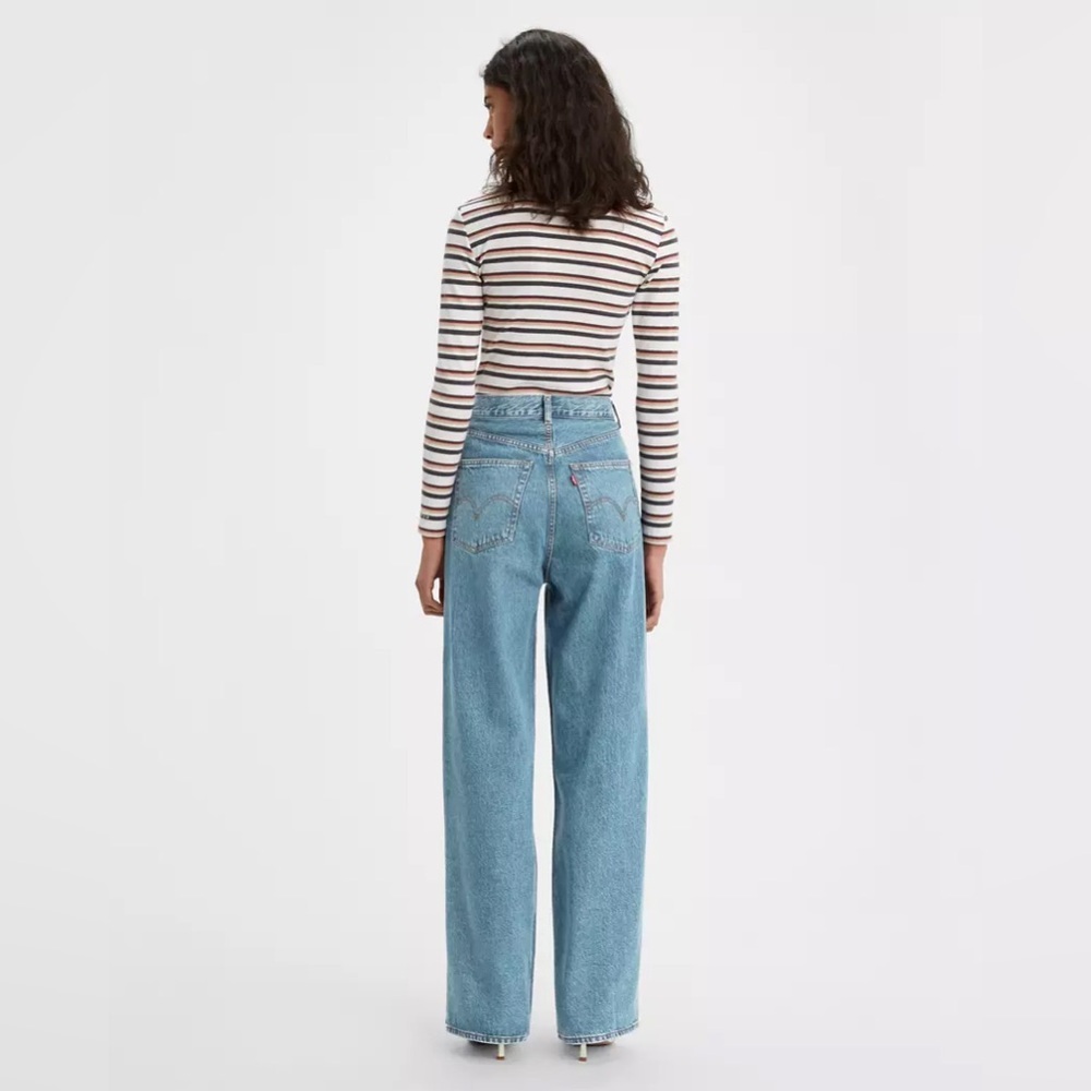 Levi's Women's Light Blue Straight Leg Jeans| High Loose|